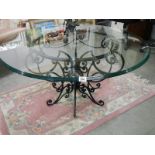 A top quality designer glass top table of excellent quality.