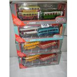 Four Corgi 176 scale Original Omnibus die cast two model bus box sets.