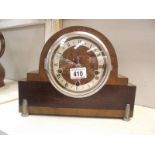 An Enfield art deco Westminster chime mantel clock, no key, i.w.o.