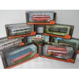 Eignt 176 scale Giblow Exclusive First Edition (EFE) buses.