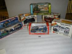 A quantity of boxed die cast including Britains 9761 helicopter, Burago etc.