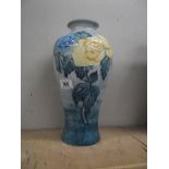 A Florian ware vase.