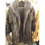 A fur coat.