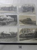 An album of in excess of 500 railway related postcards and photographs.