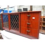 A low 3 drawer leaded cabinet.