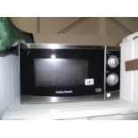 A Morphy Richards 800 watt microwave oven.