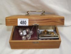 A jewellery box and contents