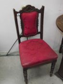 A vintage bedroom chair