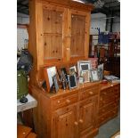 A pine dresser.