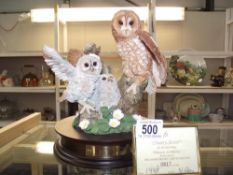 Country Artists 'Herald of Spring' owl group,