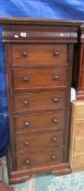 A 7 drawer mahogany chest.