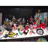 A good selection of vintage dolls in National dress etc.