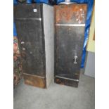 2 heavy metal gun cabinets.