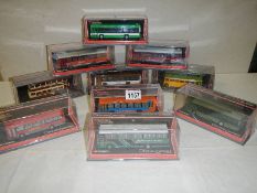 Ten 1:76 scale Corgi The Original Omnibus Company limited edition die cast bus models in sealed