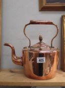 An early 20th century copper kettle