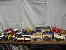 A collection of boxed and unboxed die cast models including Corgi, Days Gone etc.