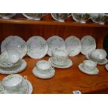 A Victorian tea set of approximately 32 pieces.