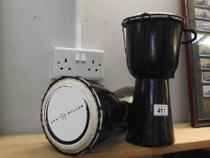 A pair of Ann Wilson bongo drums