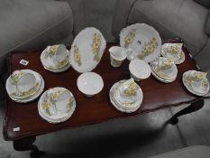A Roslyn China 'Nancy' pattern fine bone china tea set.