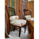 A pair of Edwardian bedroom chairs.