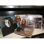 A quantity of LP vinyl records including Peters and Lee, Barry Manilow etc.