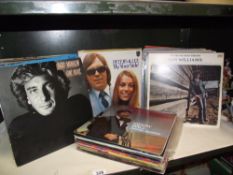 A quantity of LP vinyl records including Peters and Lee, Barry Manilow etc.