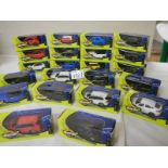 22 boxed die cast Motor Mania performance model cars.