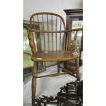 A Windsor chair.