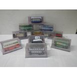 Ten 1:76 scale Corgi The Original Omnibus Company limited edition die cast bus models in original