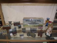 15 Wade Whimsies-On-Why houses, 1 empty box for Whimsey-On-Why items,