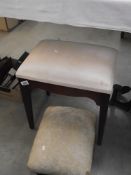 A dressing table stool and a foot stool