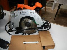 A Suplex circular hand saw.