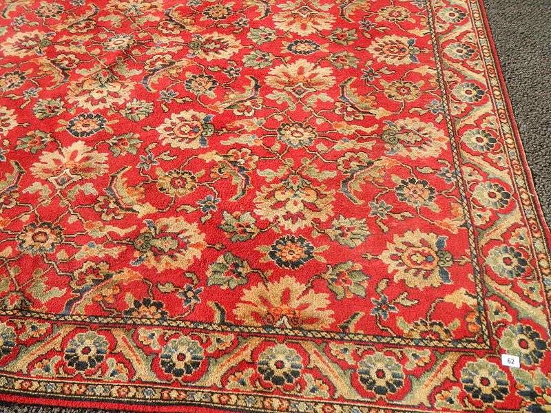 A good old carpet in good condition but needs cleaning, 275 x 265 cm.