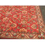 A good old carpet in good condition but needs cleaning, 275 x 265 cm.