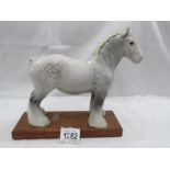 A Beswick grey shirehorse.