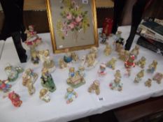 A larger selection of Cherished Teddies ornaments