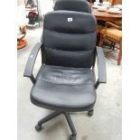 2 office chairs.