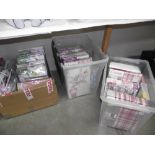 3 boxes of duvet covers, sheets and pillowcases,