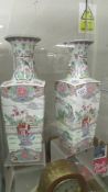 A pair of Chinese vases, 42 cm.