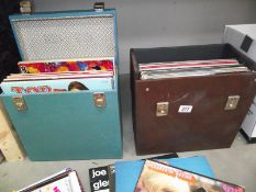 2 boxes of LP records