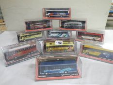 Ten 1:76 scale Corgi The Original Omnibus Company limited edition die cast bus models in sealed