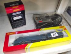 A Hornby Mallard digital train with digital controller and new boxed digital points and accessory