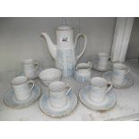 A Royal Doulton Hampton Court 15 piece coffee set