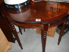 A mahogany hall table.