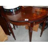 A mahogany hall table.