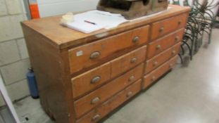 An 8 drawer chest.