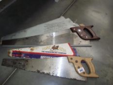 2 vintage saws (unused)