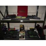 A quantity of plastic British locomotive collector trains and selection of boxed diecast including