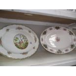 2 large royal Albert bone china meat plates,