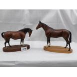 2 Beswick horses,